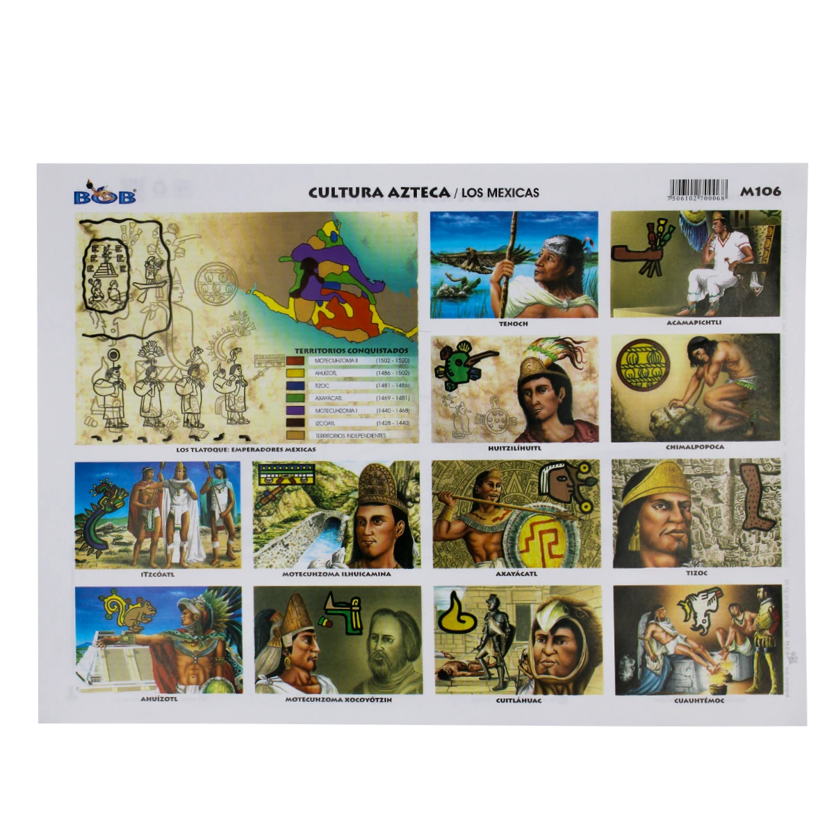 MONOGRAFIA BOB C/25 106 EMPERADORES AZTECAS (LOS MEXICAS)