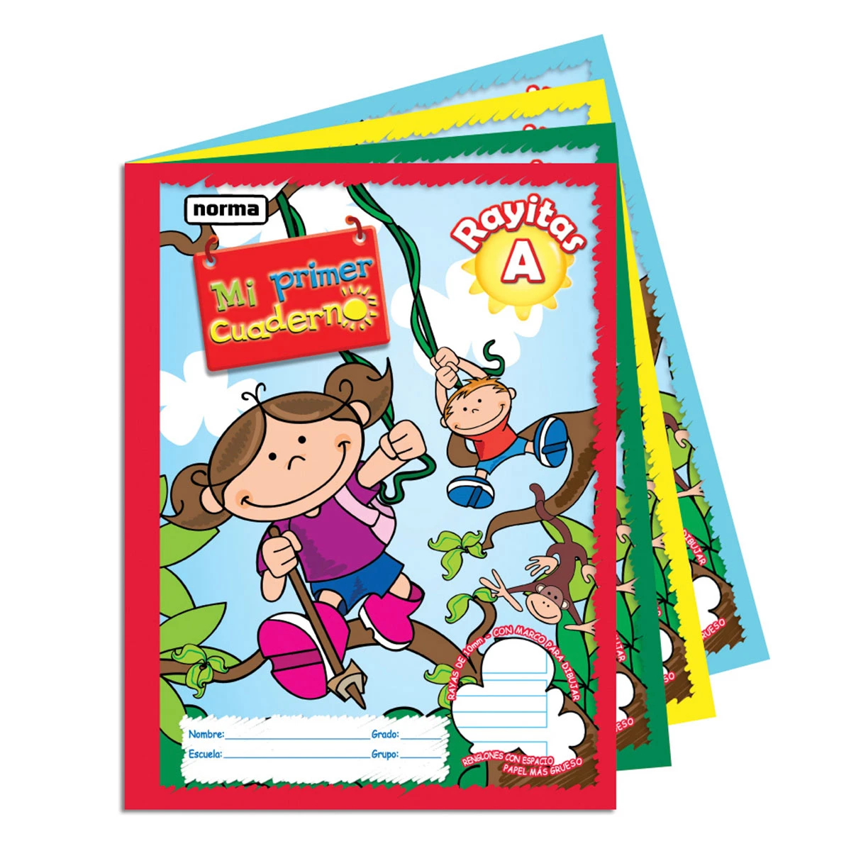 CUADERNO PROFESIONAL 50HJS COSIDO RAYITAS A