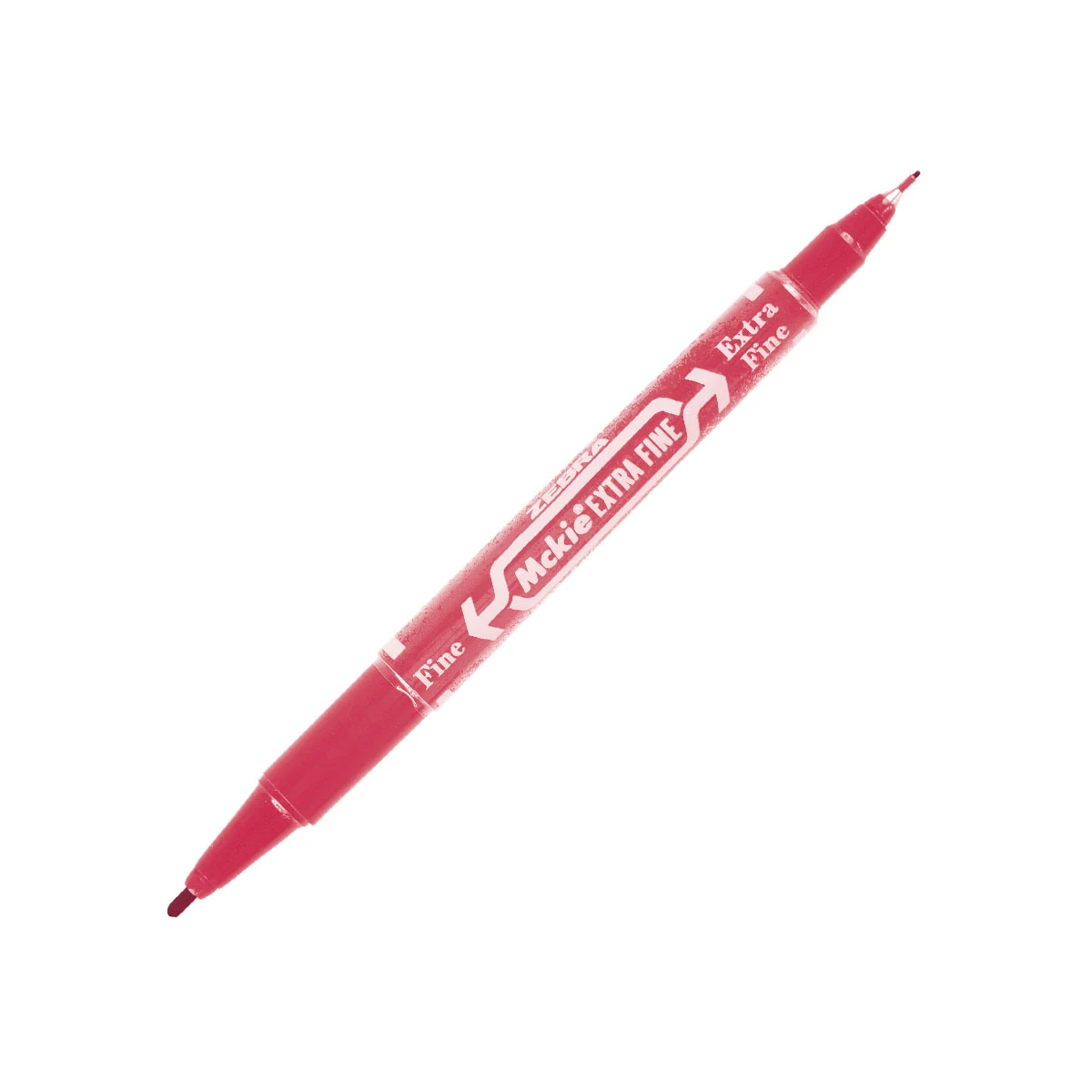 MARCADOR MCKIE DOBLE PUNTO FINO Y EXTRA FINO 4002 ROJO