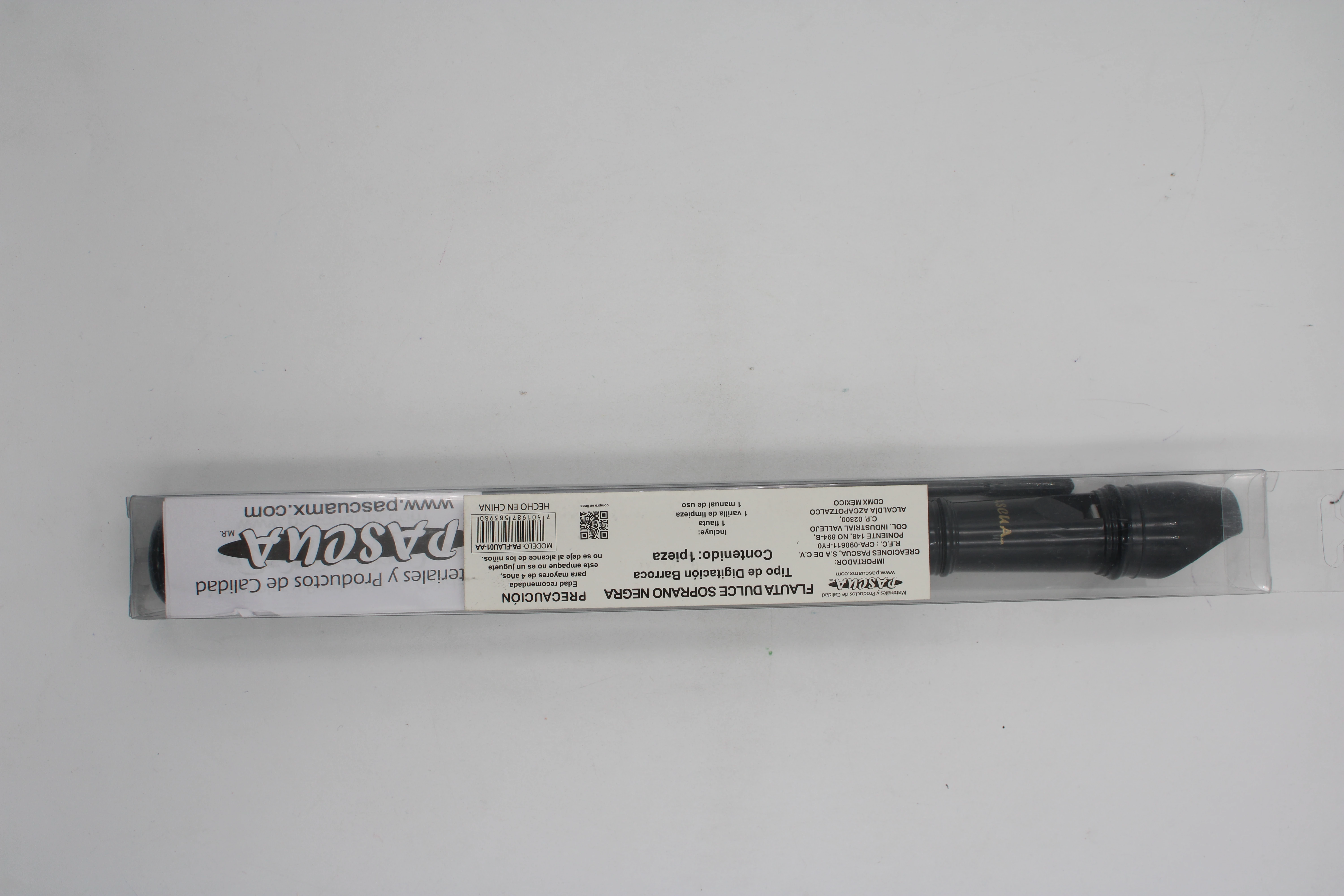 FLAUTA DULCE SOPRANO PASCUA NEGRA