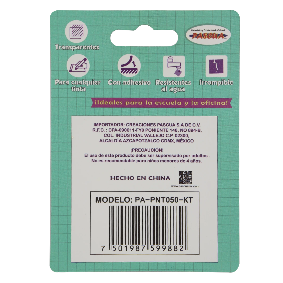 NOTA ADHESIVA 3X3" 50HJSTRANSPARENTE DURAZNO