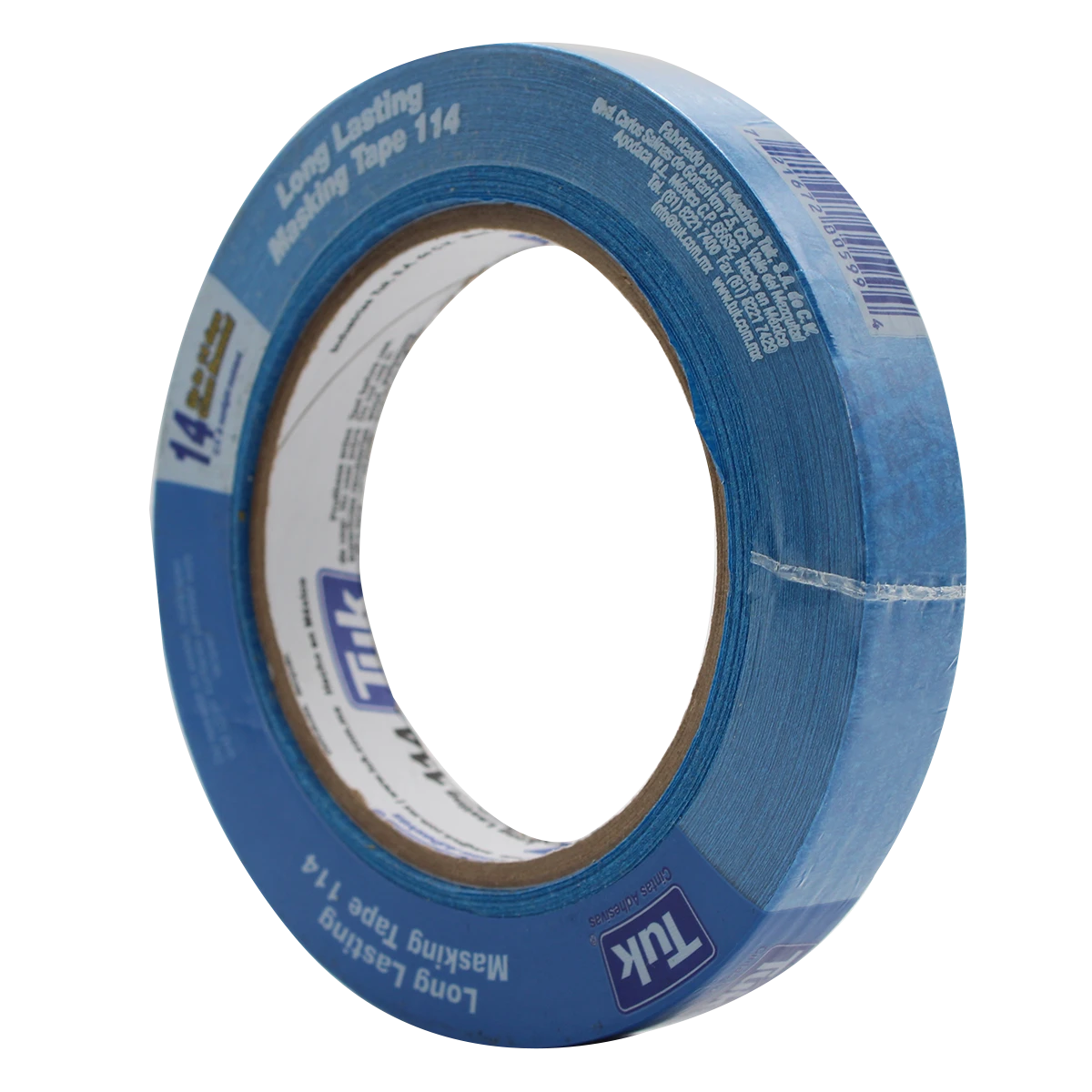 CINTA MASKING TAPE 114 18MM  X 50MTS PROFESIONAL AZUL