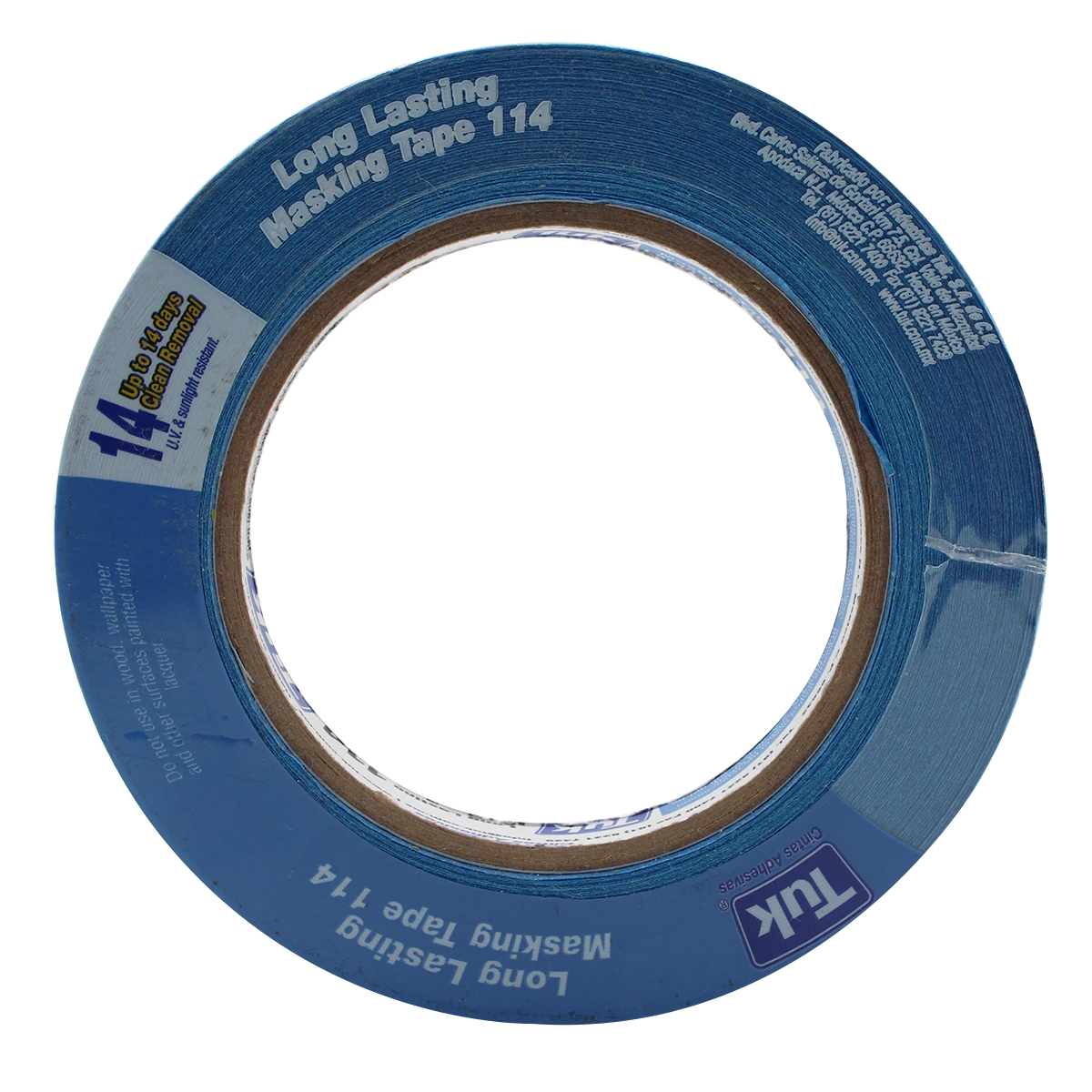 CINTA MASKING TAPE 114 18MM  X 50MTS PROFESIONAL AZUL