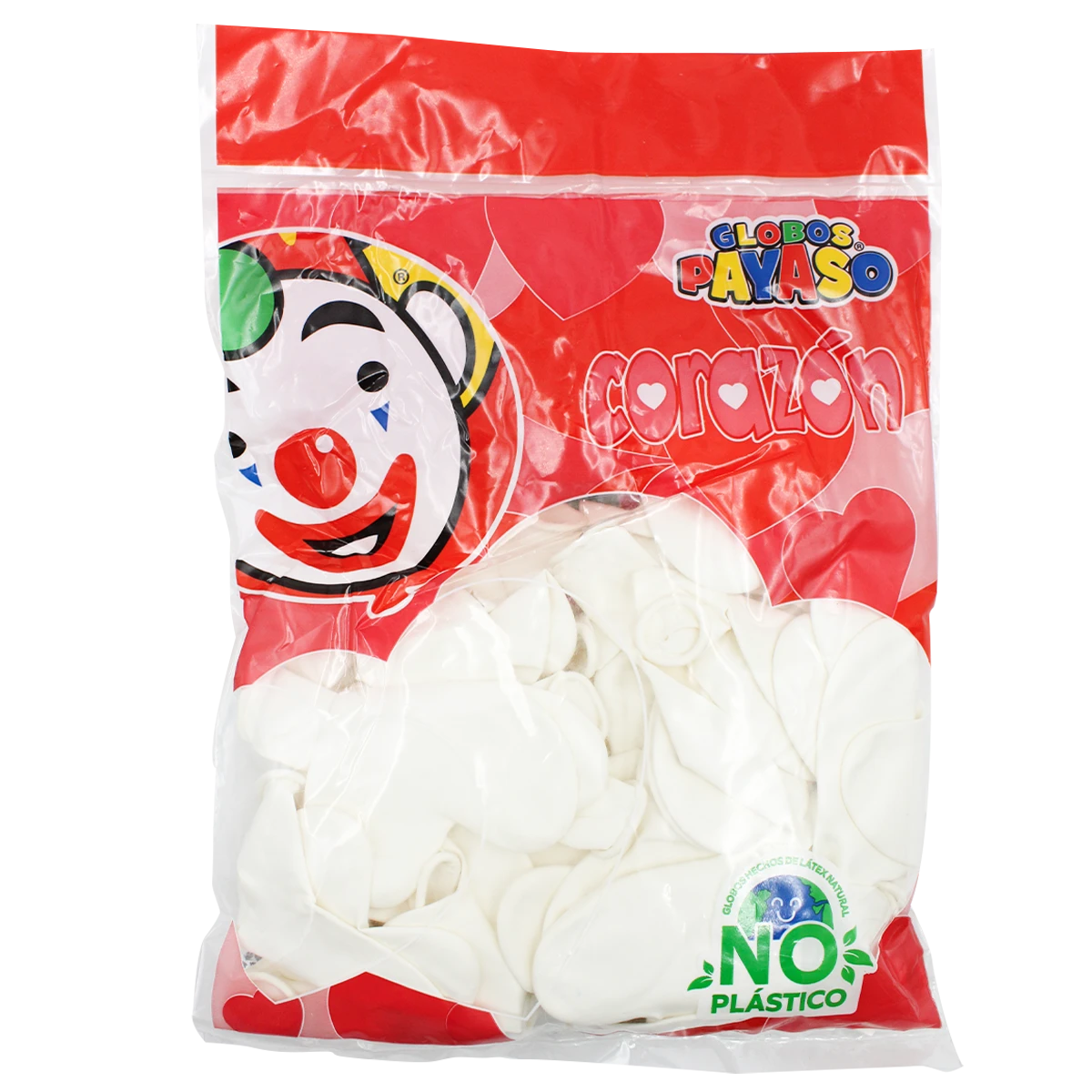 GLOBO CORAZON C/50 H10 BLANCO