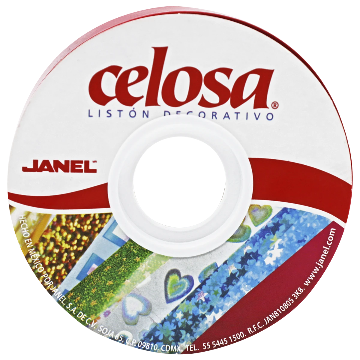LISTON CELOSA 019 LISO NO. 5 02 ROJO
