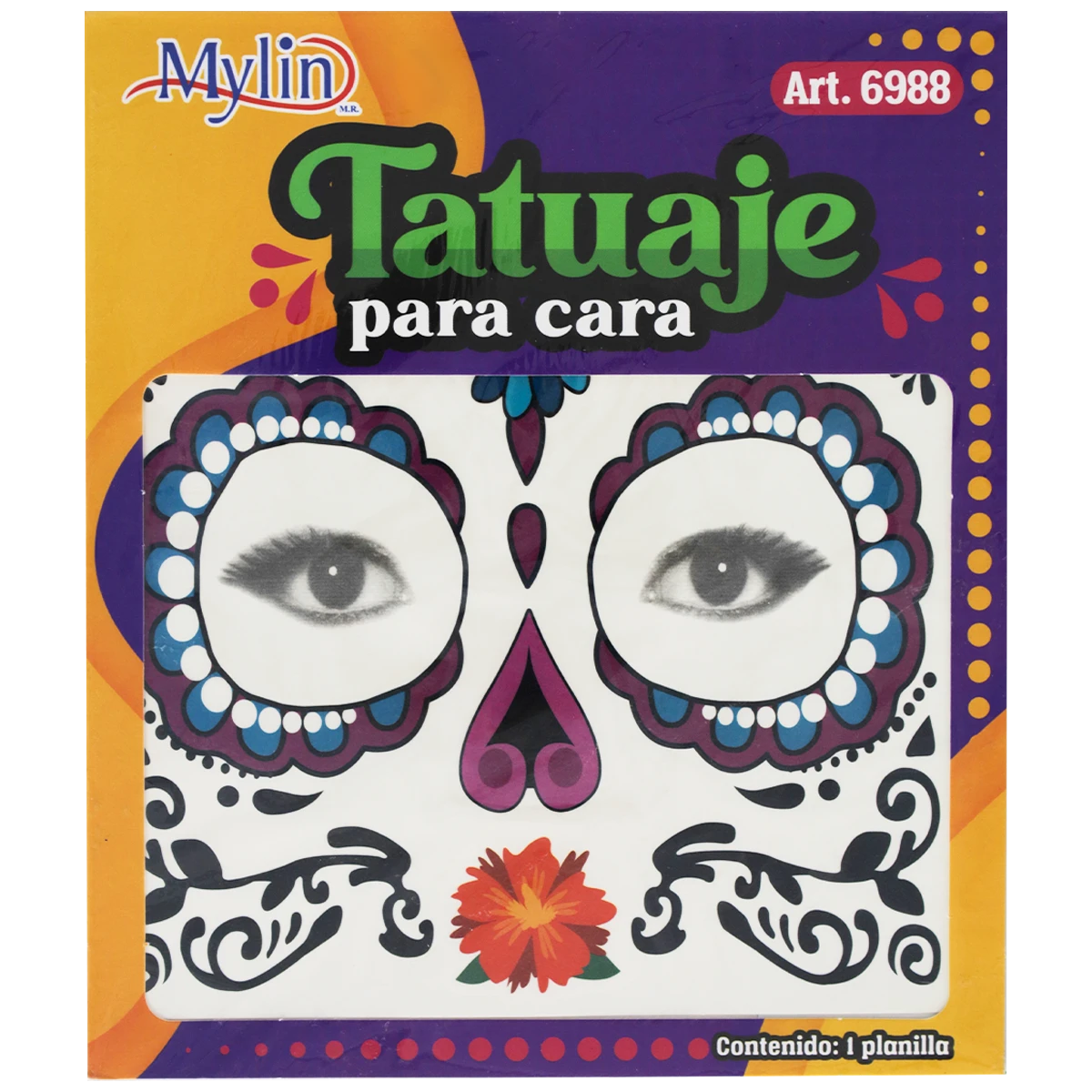 TATUAJE PARA CARA 6988-B