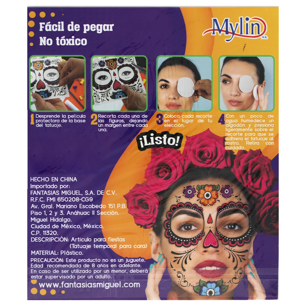 TATUAJE PARA CARA 6988-F