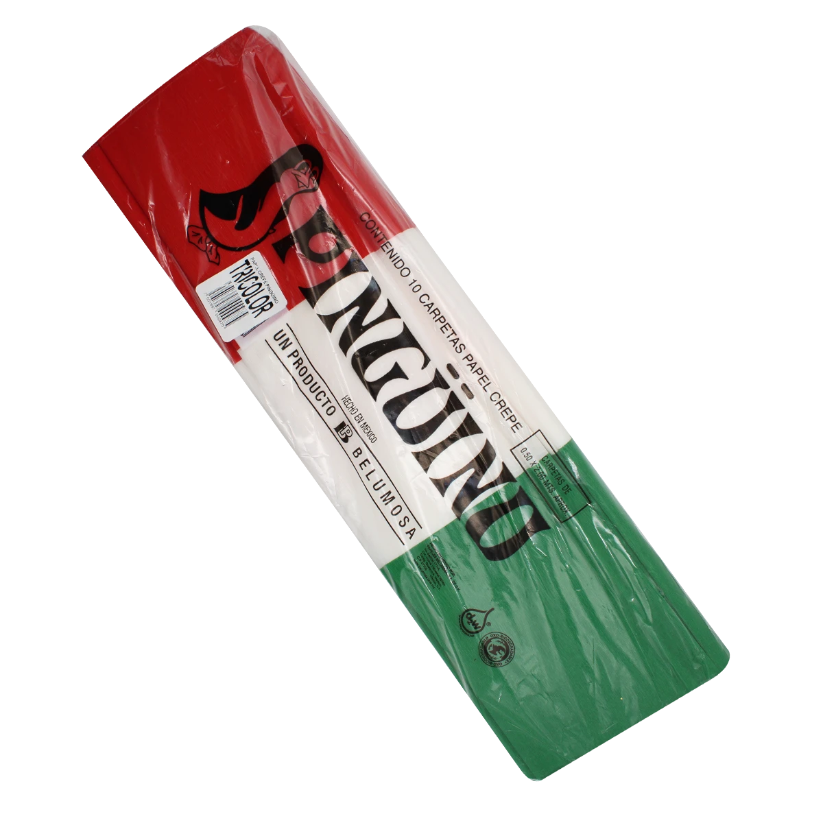 PAPEL CREPE C/10 TRICOLOR