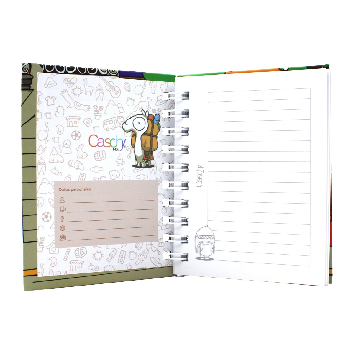 CUADERNO POCKET 100HJS TAPA DURA VIAJEROS RAYA
