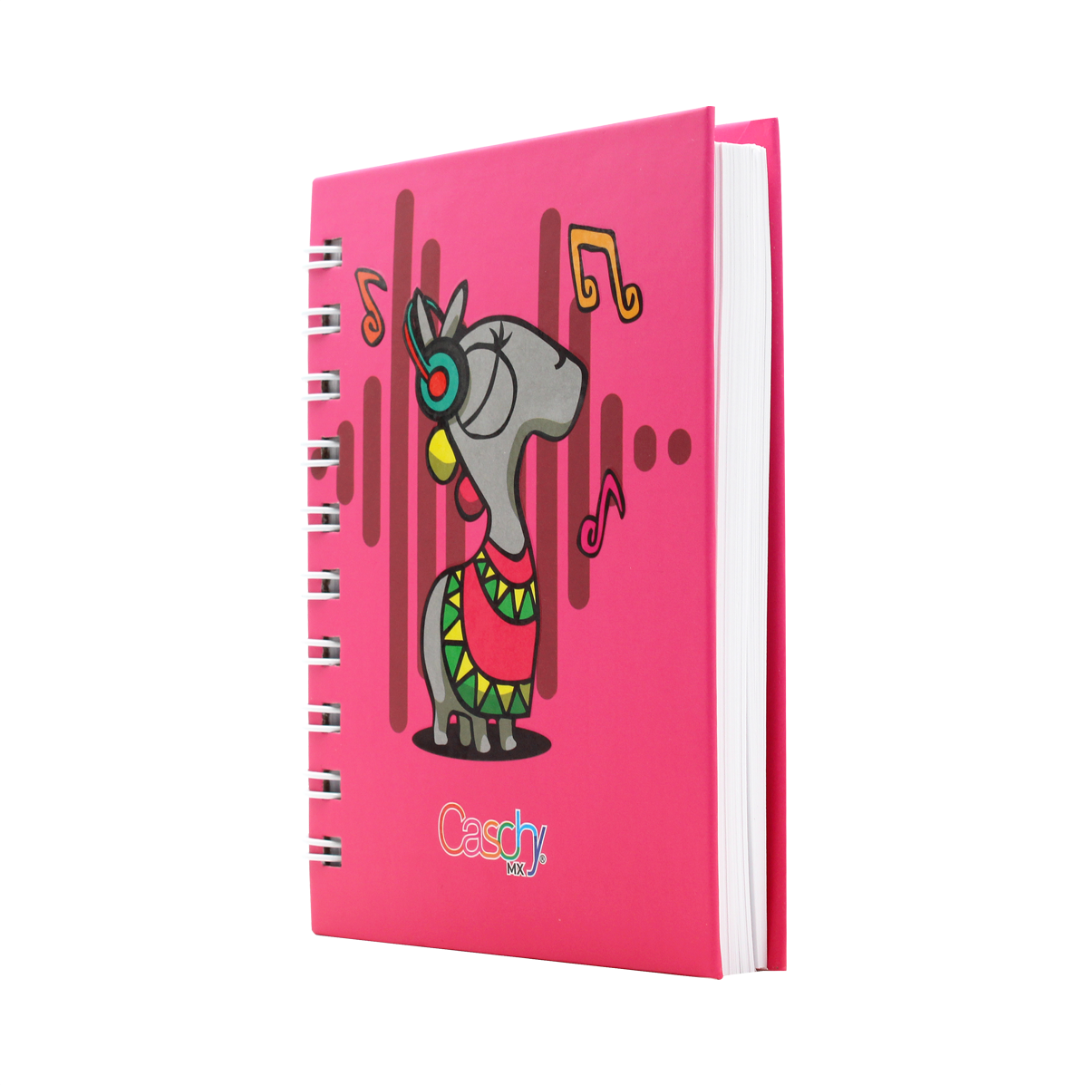 CUADERNO POCKET 100HJS TAPA DURA MELOMANA RAYA