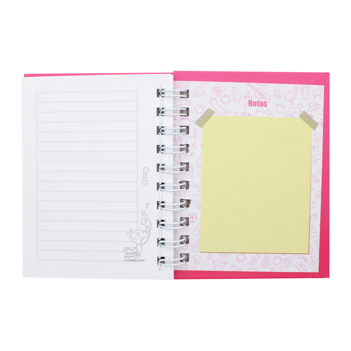 CUADERNO POCKET 100HJS TAPA DURA MELOMANA RAYA
