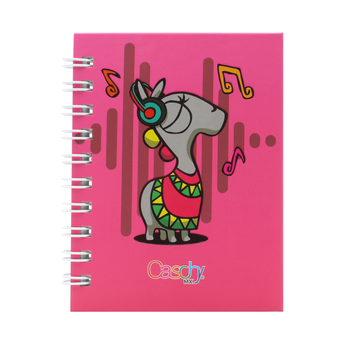 CUADERNO POCKET 100HJS TAPA DURA MELOMANA RAYA