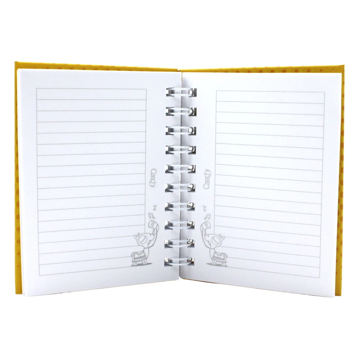 CUADERNO POCKET 100HJS TAPA DURA MELOMANO RAYA