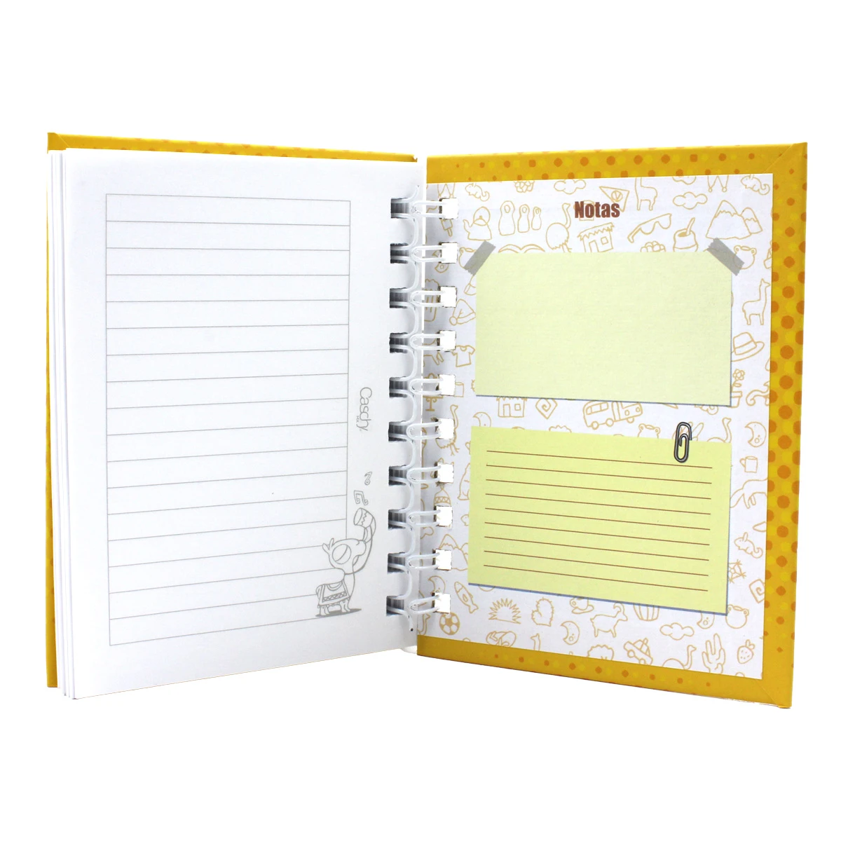 CUADERNO POCKET 100HJS TAPA DURA MELOMANO RAYA