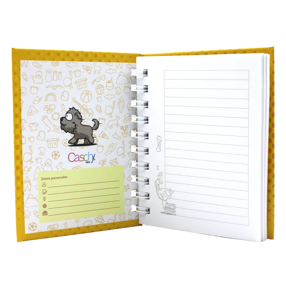 CUADERNO POCKET 100HJS TAPA DURA MELOMANO RAYA