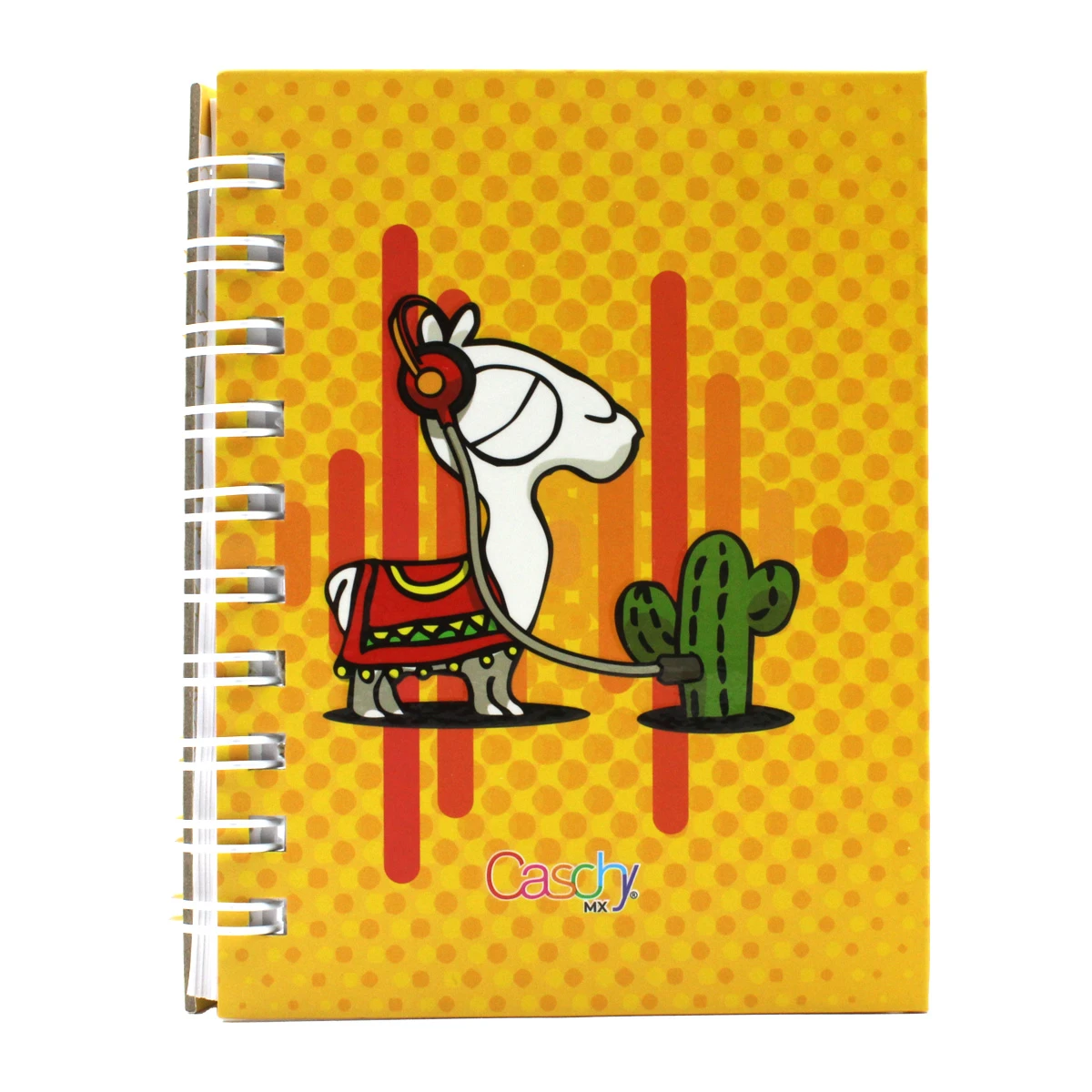 CUADERNO POCKET 100HJS TAPA DURA MELOMANO RAYA