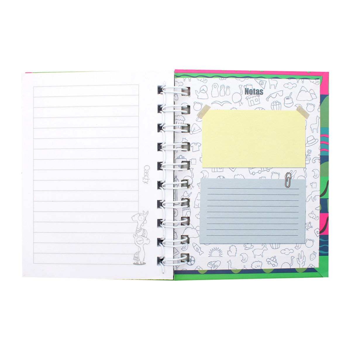 CUADERNO POCKET 100HJS TAPA DURA ENAMORADOS RAYA