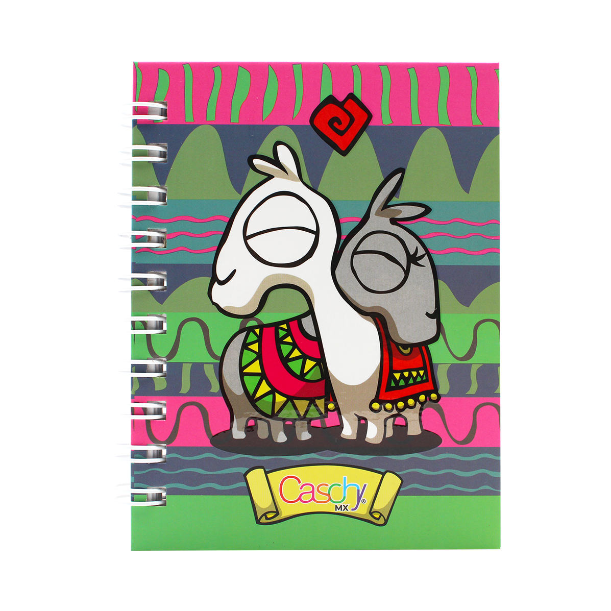 CUADERNO POCKET 100HJS TAPA DURA ENAMORADOS RAYA