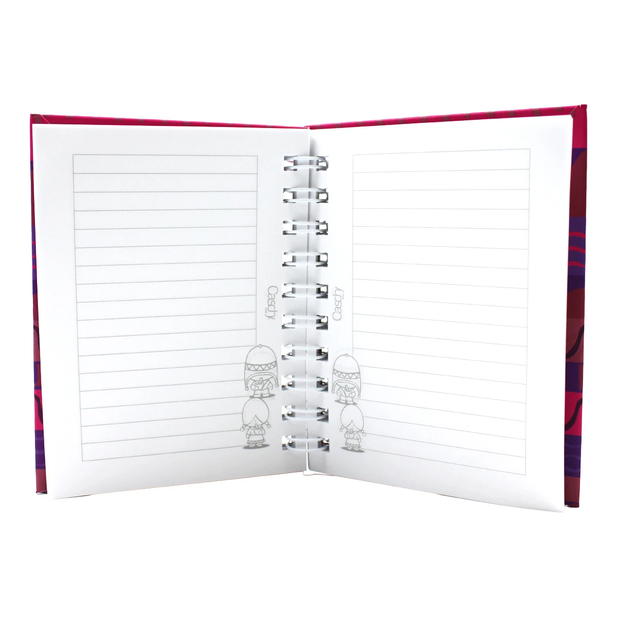 CUADERNO POCKET 100HJS TAPA DURA BESOS RAYA