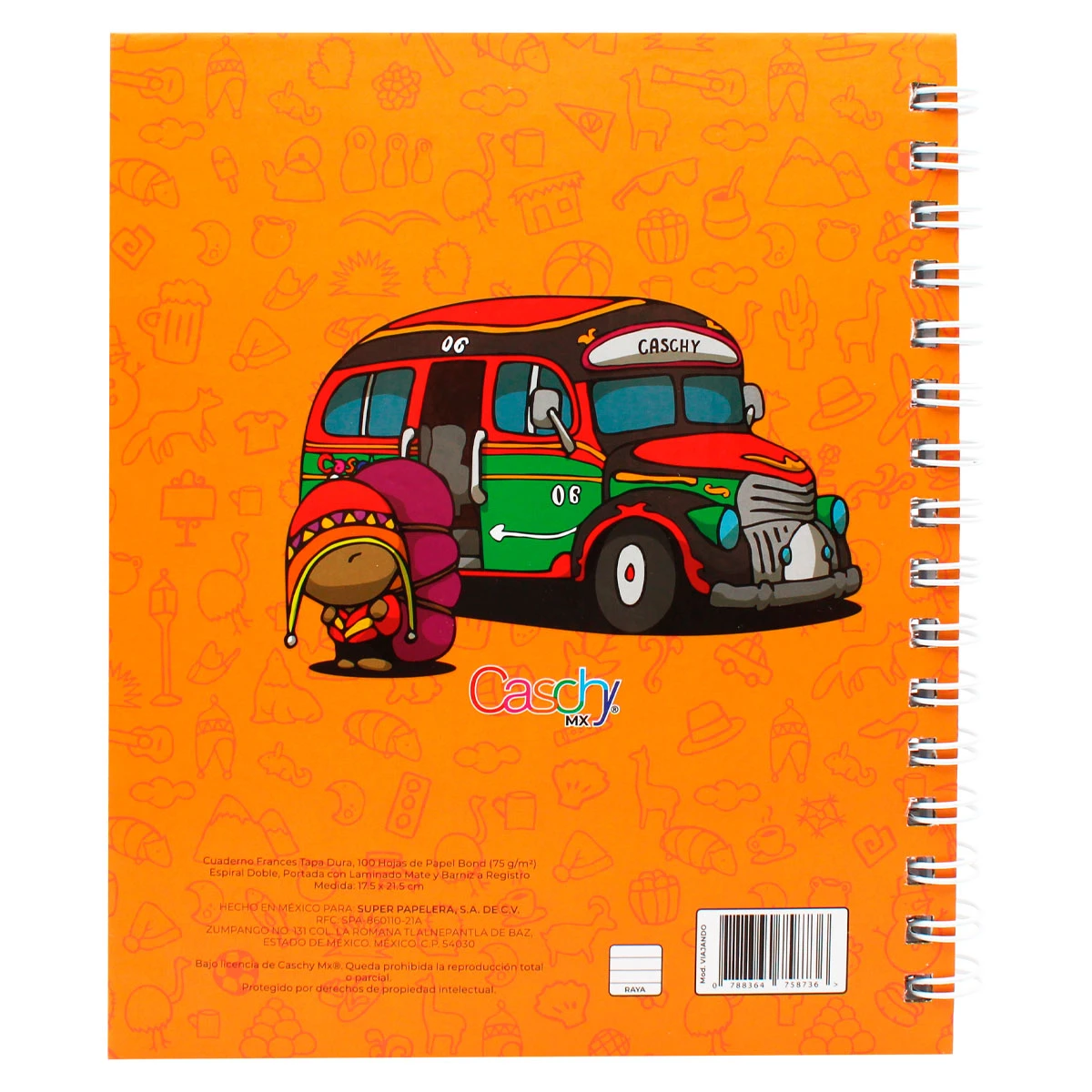 CUADERNO FRANCES 100HJS TAPA DURA VIAJANDO RAYA