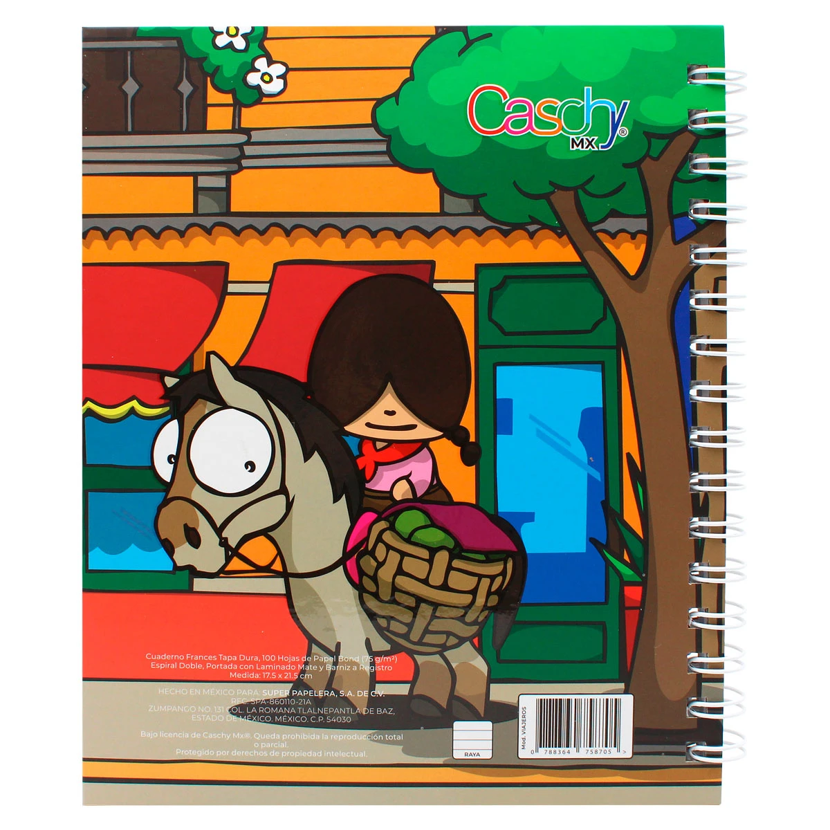 CUADERNO FRANCES 100HJS TAPA DURA VIAJEROS RAYA