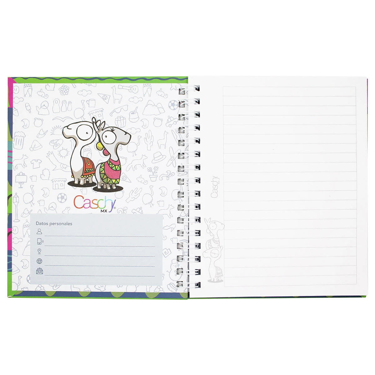 CUADERNO FRANCES 100HJS TAPA DURA ENAMORADOS RAYA