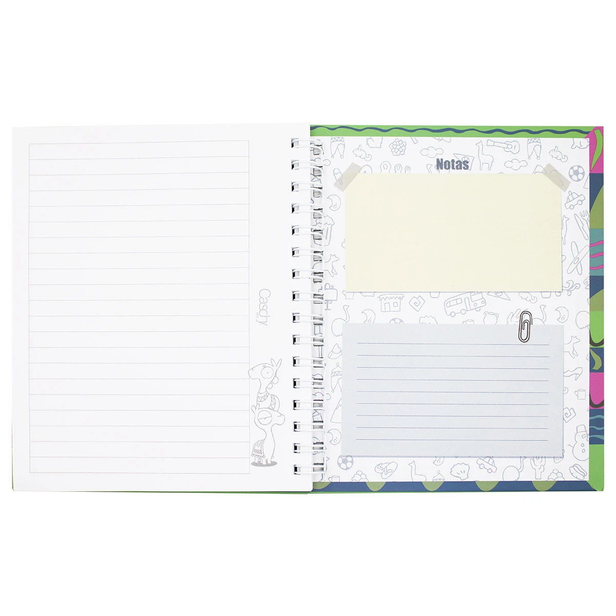 CUADERNO FRANCES 100HJS TAPA DURA ENAMORADOS RAYA