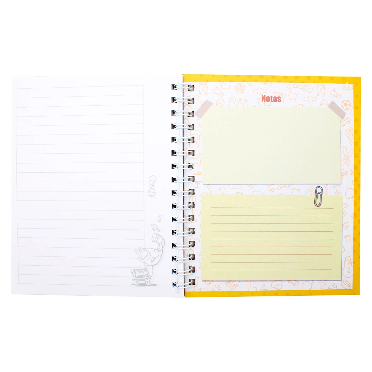 CUADERNO FRANCES 100HJS TAPA DURA MELOMANO RAYA