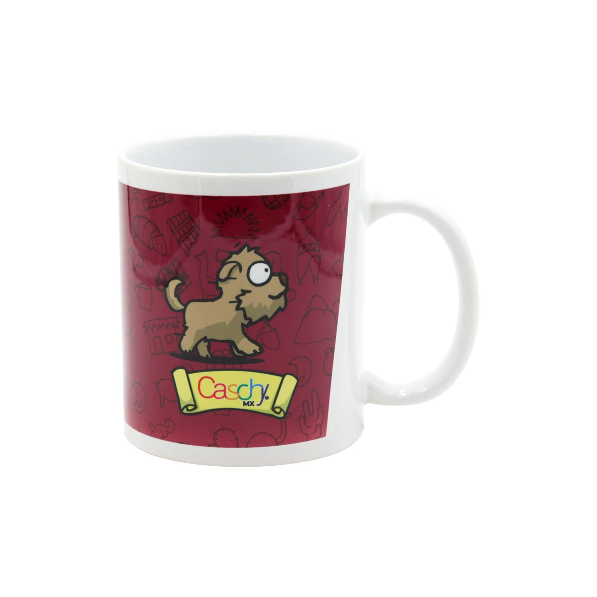 TAZA BLANCA DE CERAMICA 11OZ AMIGOS