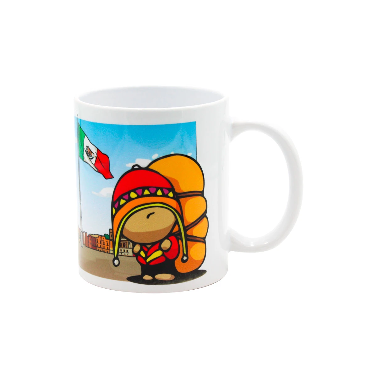 TAZA BLANCA DE CERAMICA 11OZ MEXICO