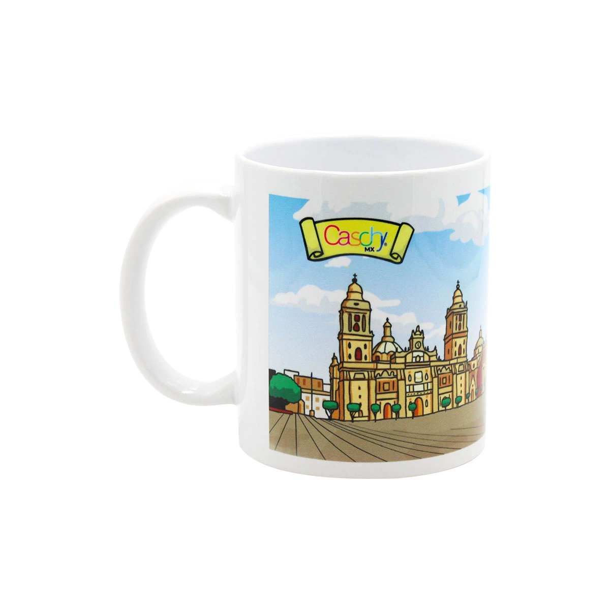 TAZA BLANCA DE CERAMICA 11OZ MEXICO
