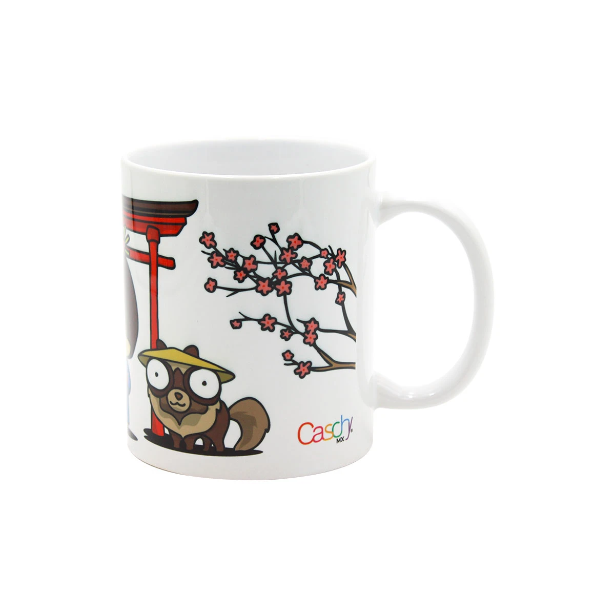 TAZA BLANCA DE CERAMICA 11OZ SAKURA