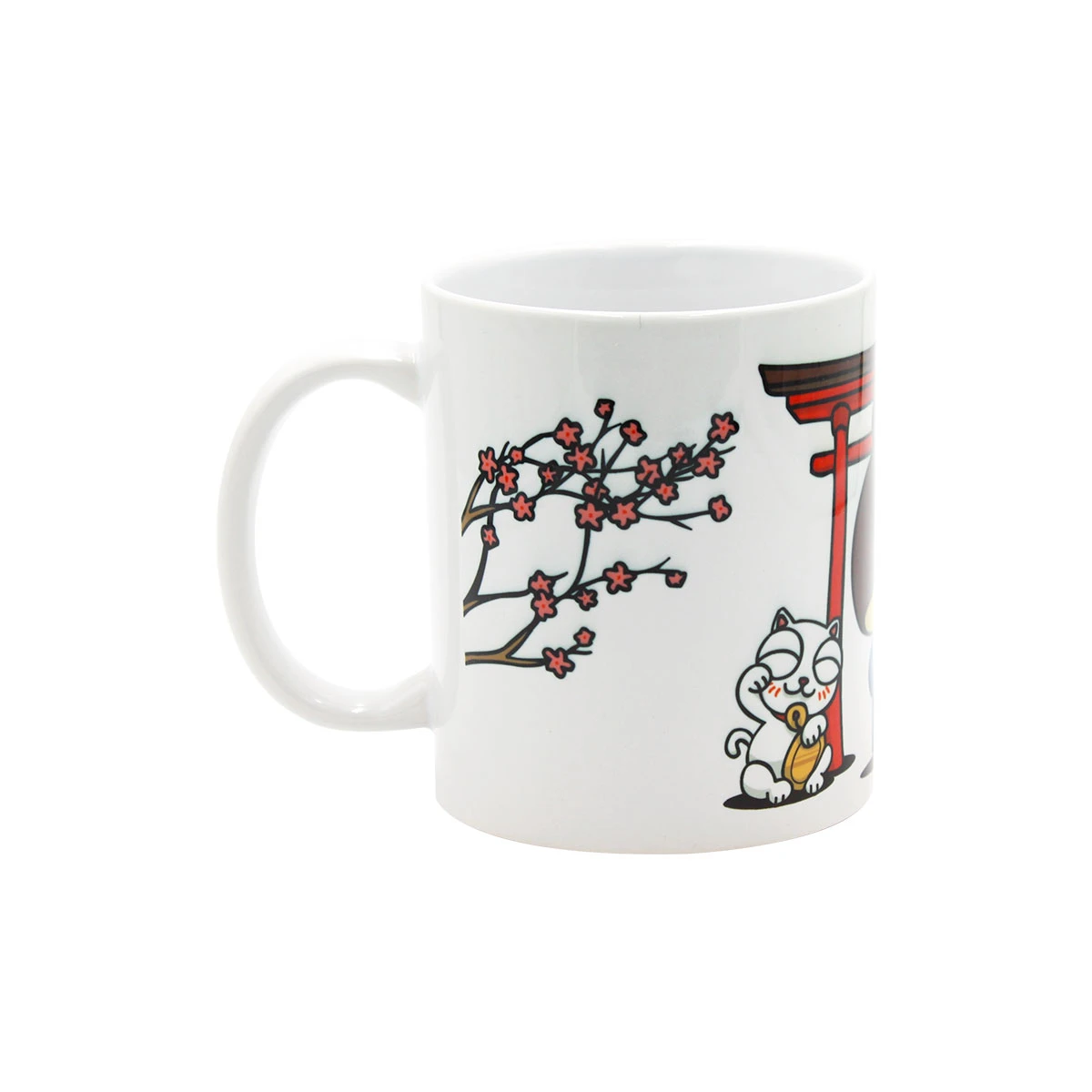 TAZA BLANCA DE CERAMICA 11OZ SAKURA