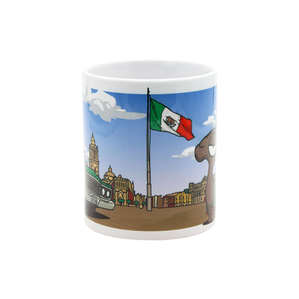 TAZA BLANCA DE CERAMICA 11OZ ZOCAUTO