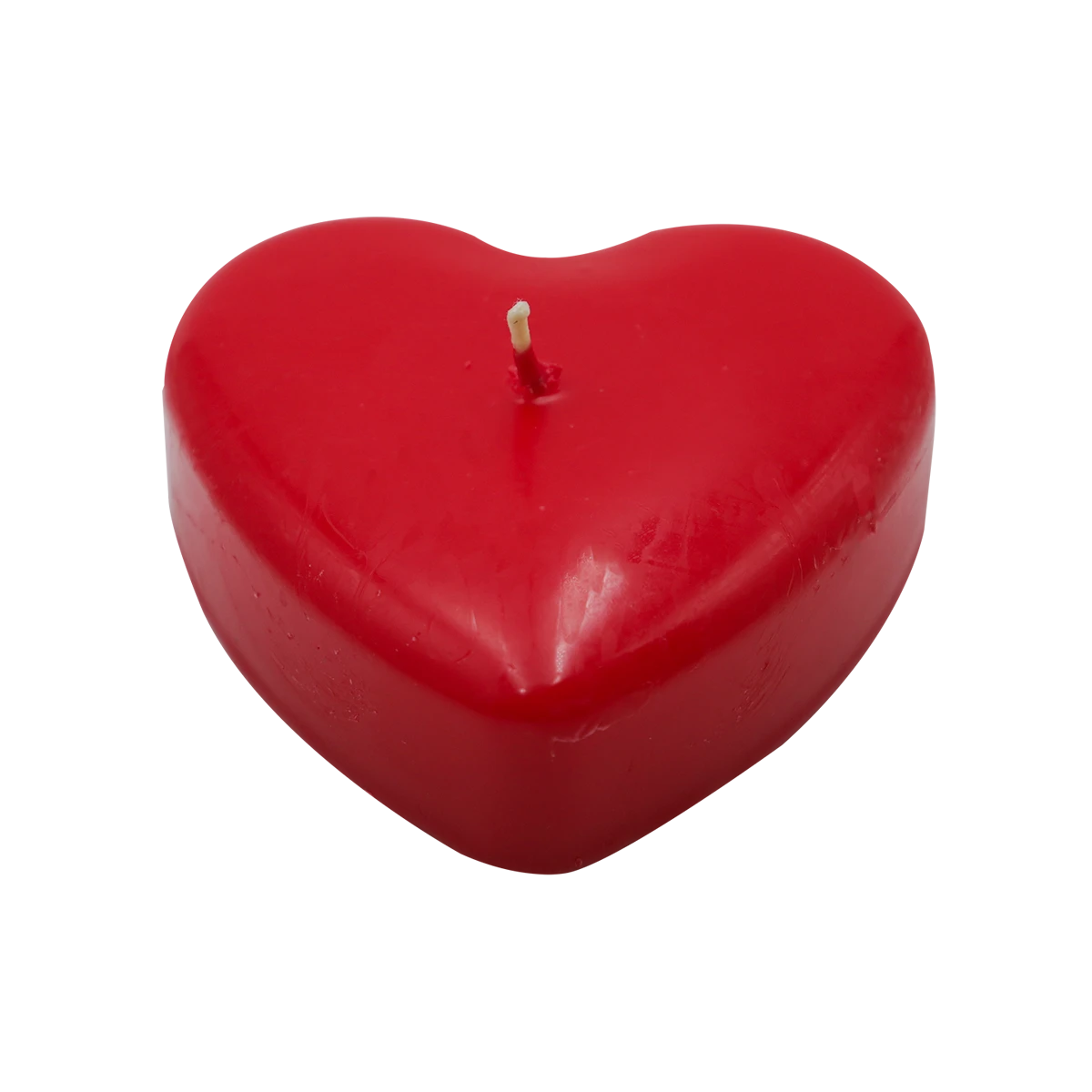 VELA CORAZON FLOTANTE ROJO 9X1.5CMS