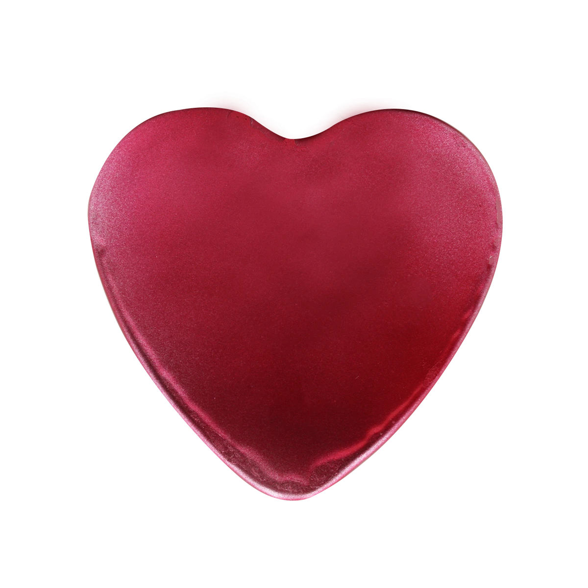 VELA CORAZON CHICA 5CMS ROJO METALICO