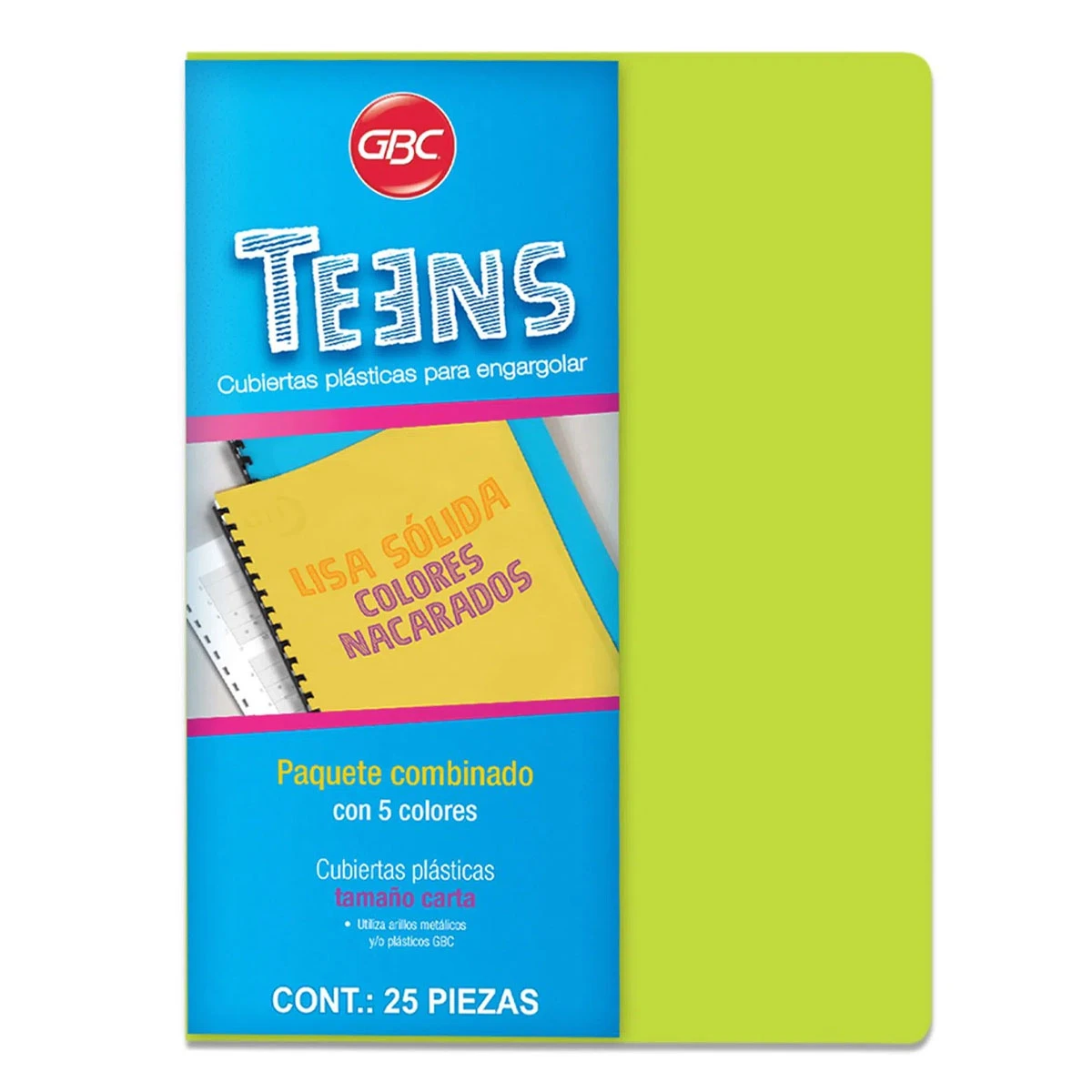 CUBIERTA CARTA GBC TEENS PASTEL CON 25 JUEGOS SOLIDO