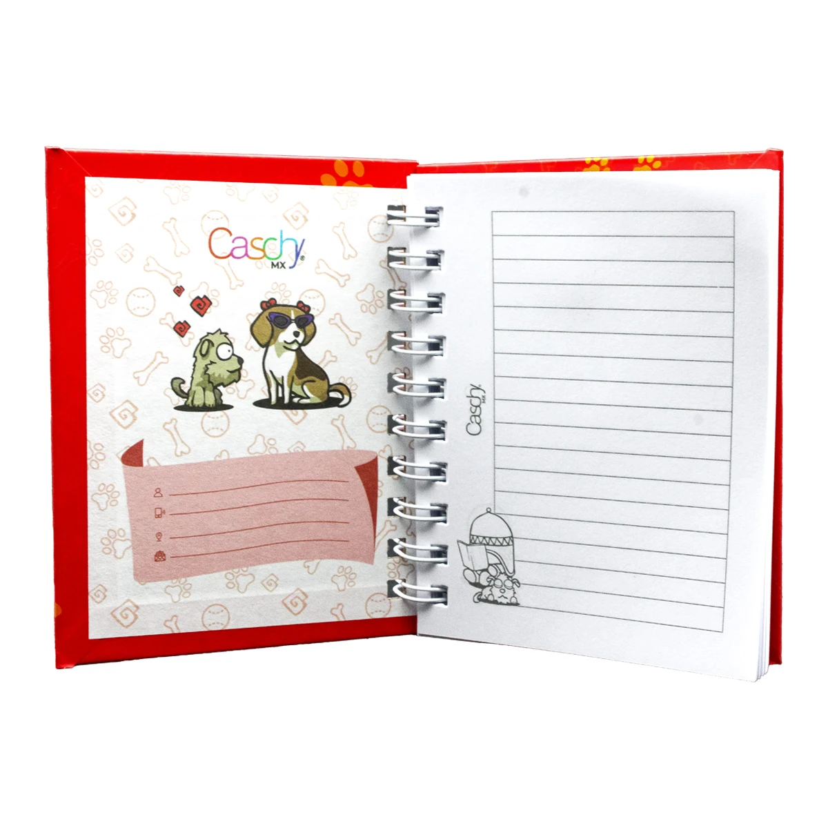 CUADERNO POCKET 100HJS TAPA DURA ABRAZO RAYA