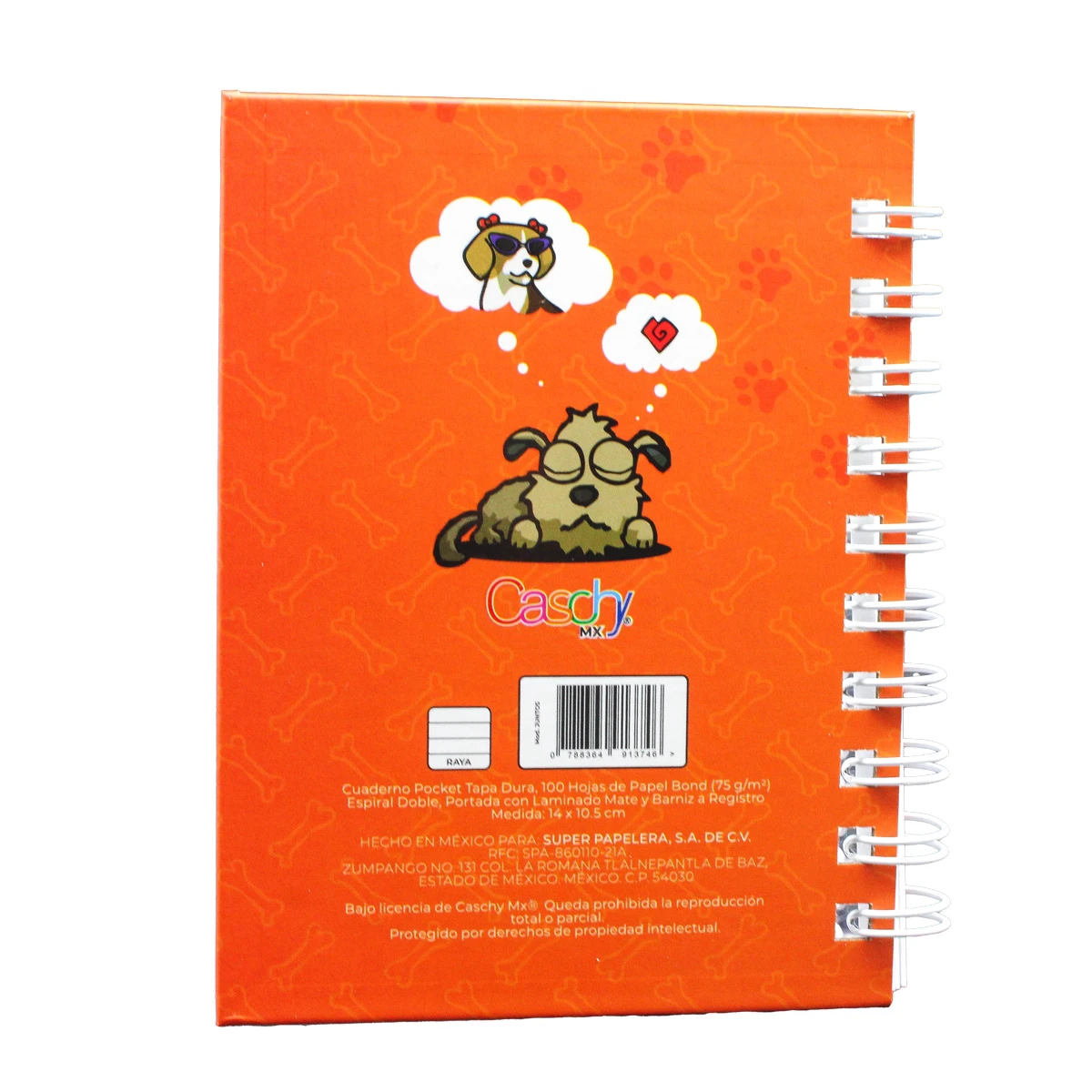 CUADERNO POCKET 100HJS TAPA DURA JUNTOS RAYA