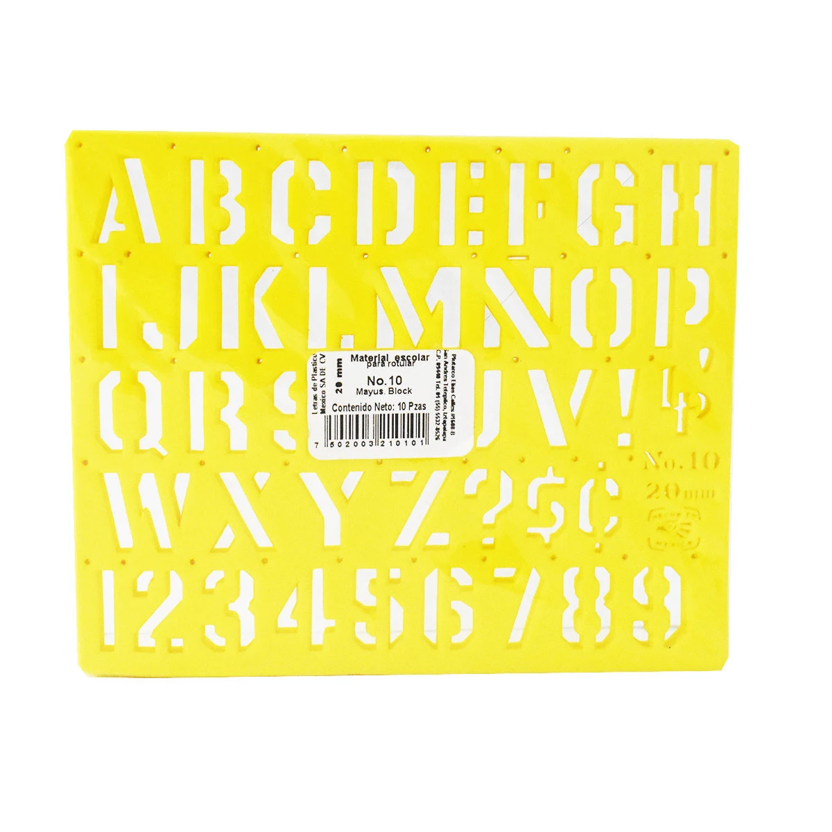 GIOSER NO. 10 20MM MAYUSCULA BLOCK