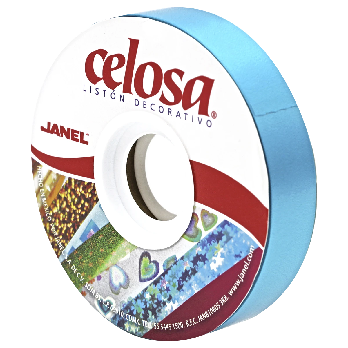 LISTON CELOSA 019 LISO NO. 5 AZUL TURQUESA
