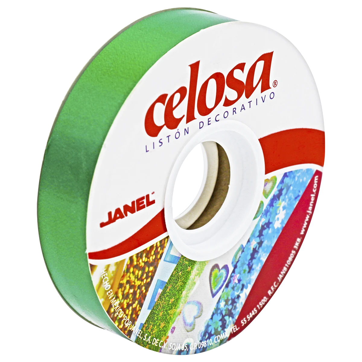 LISTON CELOSA 019 LISO NO. 5 VERDE BANDERA