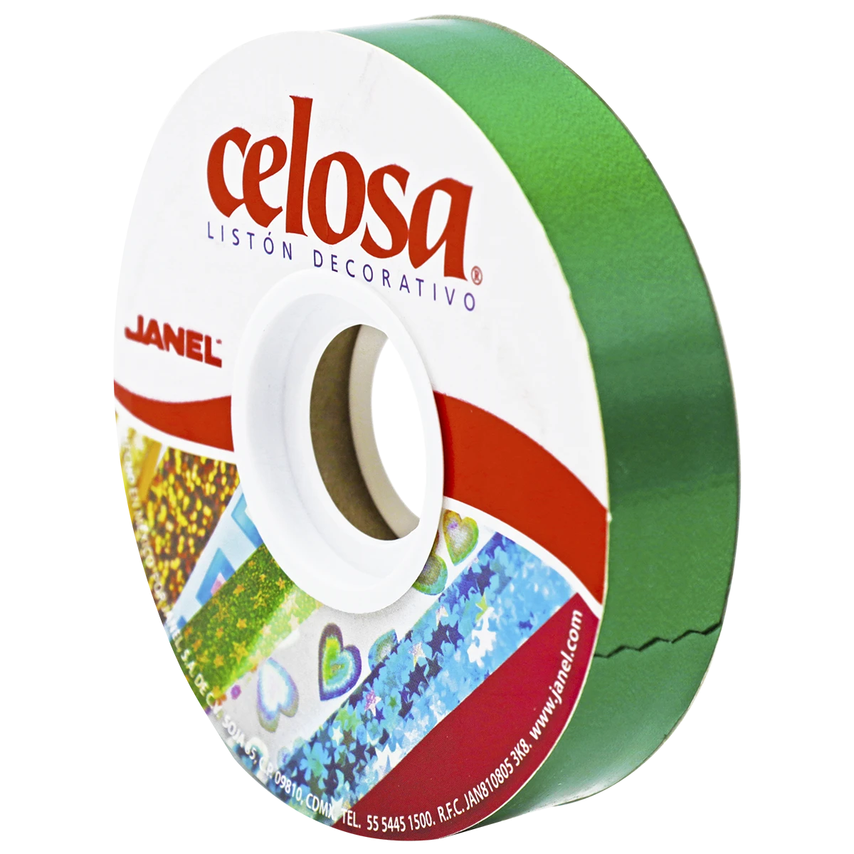 LISTON CELOSA 019 LISO NO. 5 VERDE BANDERA