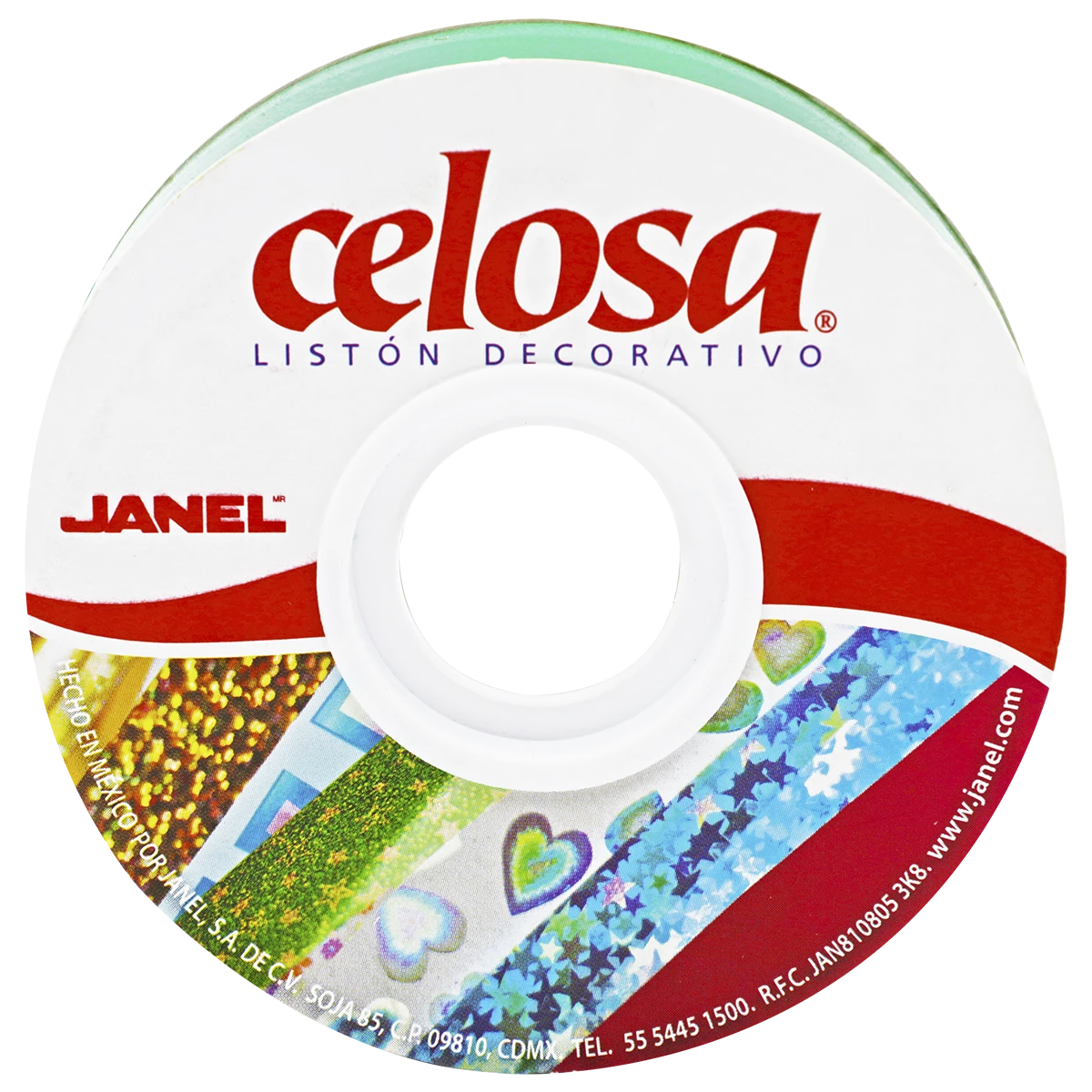LISTON CELOSA 019 LISO NO. 5 VERDE BANDERA