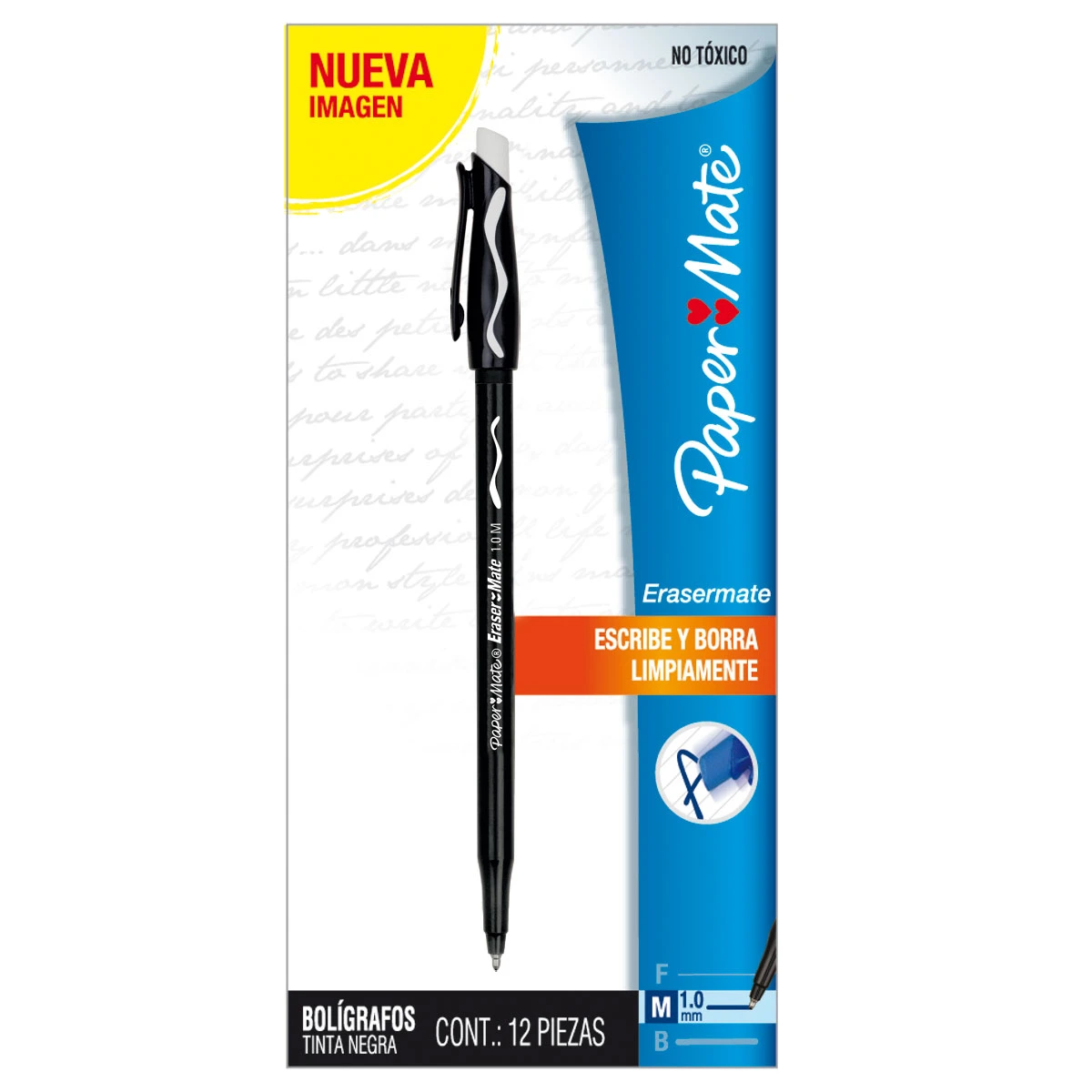 BOLIGRAFO ERASER MATE BORRABLE NEGRO