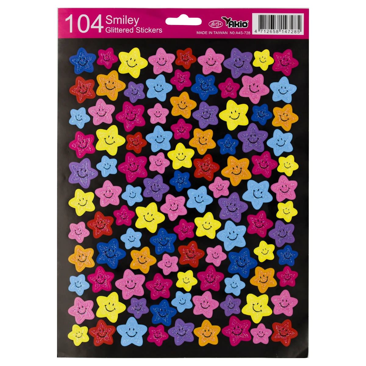CALCOMANIA AKIO A4S-728 STAR COLOR GLITTERED