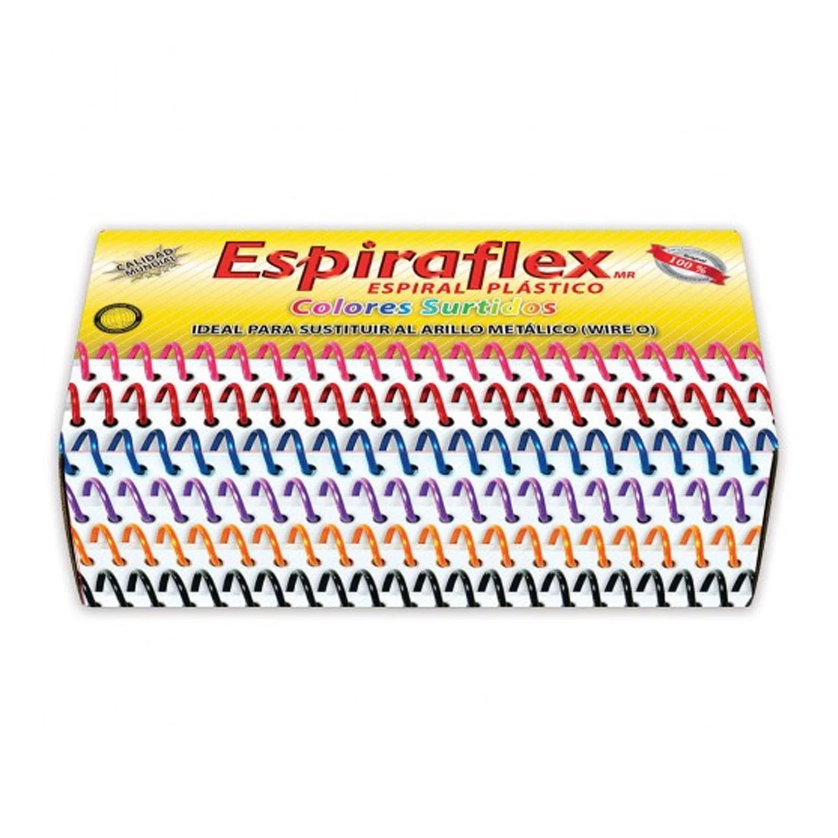ESPIRAL PLASTICO SURTIDO C/36 21MM