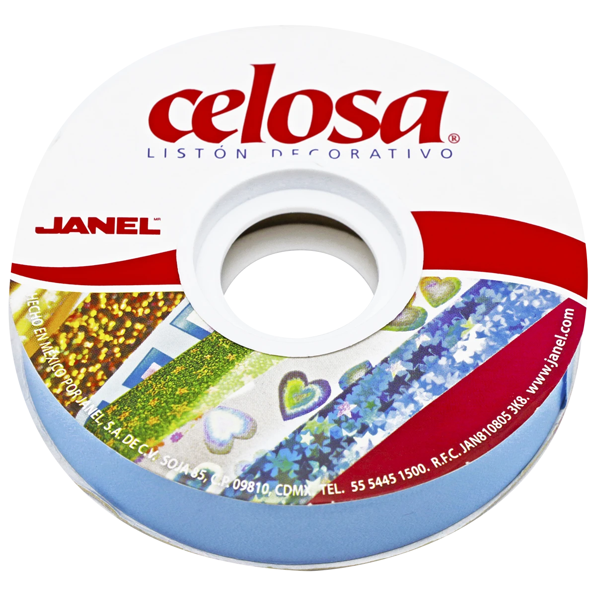 LISTON CELOSA 019 LISO NO. 5 AZUL CIELO