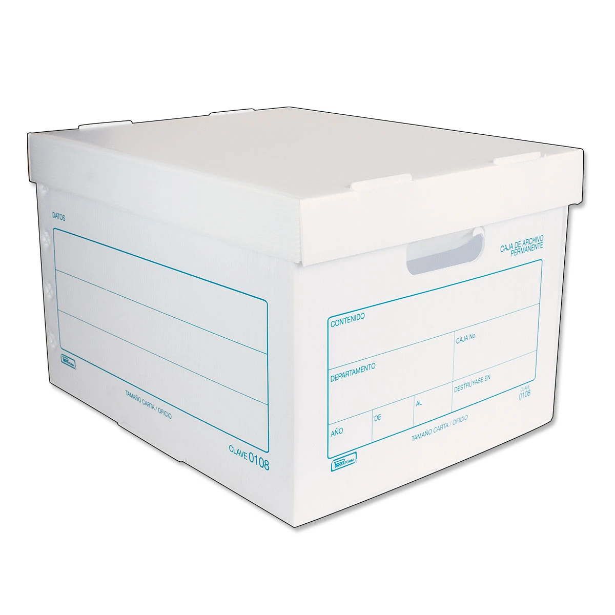 CAJA ARCHIVO MUERTO CARTA PLASTICO 0108