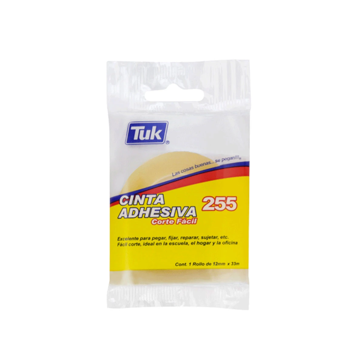 CINTA TRANSPARENTE 255 12MM X 33MTS